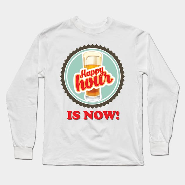 Happy Hour Long Sleeve T-Shirt by artistxecrpting